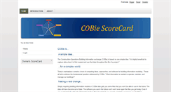 Desktop Screenshot of cobiescorecard.com